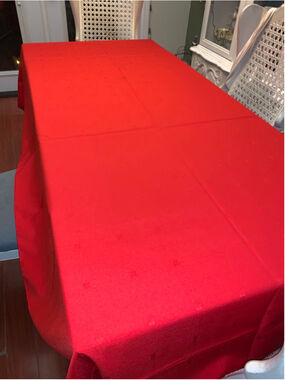Unbranded Red Table Linen One Size